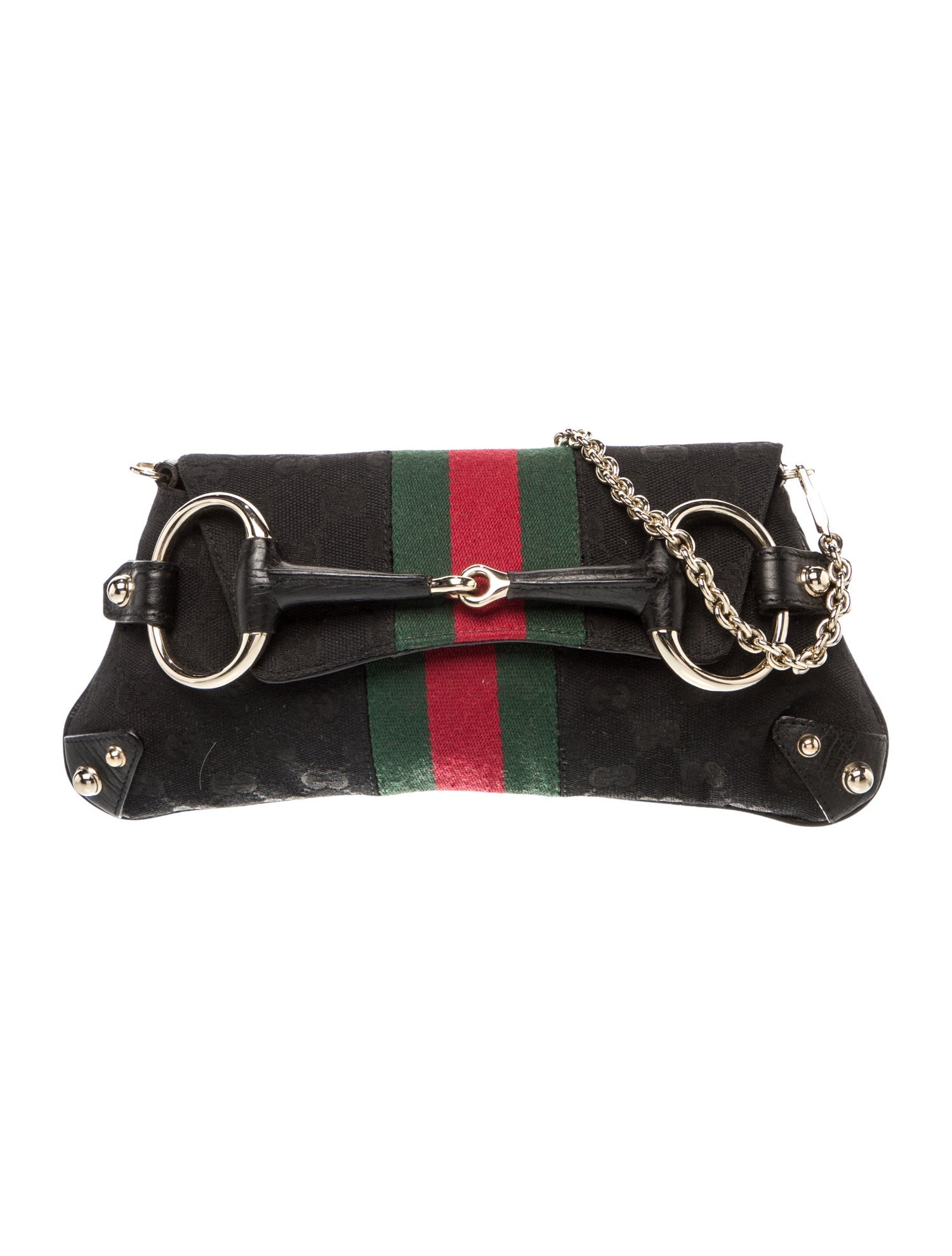 Gucci GG Canvas Horsebit Chain